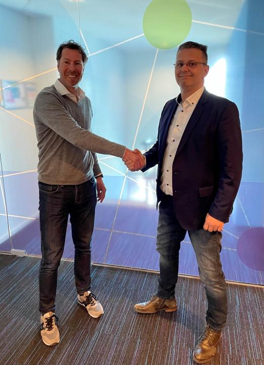 Tom Milder COO Alewijnse, Kees Wouters CTO Fibr8