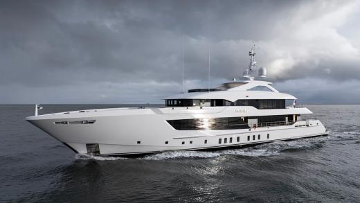 Alewijnse & Tijssen aan boord van YN20555 my Serena voor Heesen Yachts
