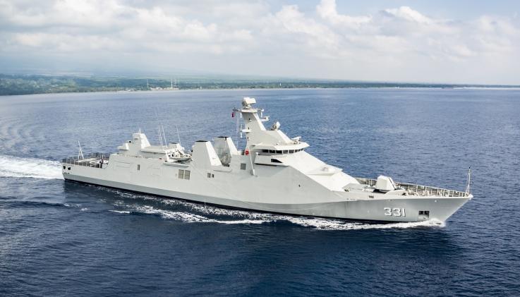Alewijnse on board Arm Juarez Long Range Oceanic Patrol Vessel