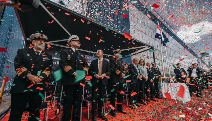 Alewijnse Damen launch Multi-Purpose Vessel Portuguese Navy in Galati, Romania